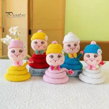 Мягкая игрушка змея с большими глазами Kawaii, мягкие игрушки, куклы, плюшевая змея со знаком китайского зодиака, подарок на день рождения, Рождество, Хэллоуин, Новый год S жёлтый