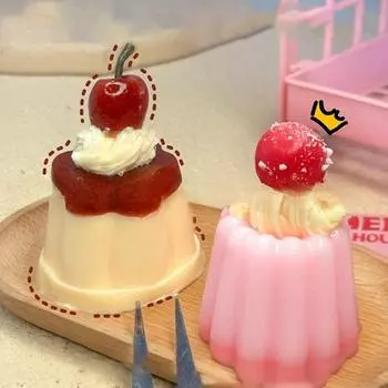 Мягкая имитация карамельного пудинга, десертная игрушка для снятия стресса, мягкая Tpr, медленно восстанавливающаяся, игрушка для снятия стресса, подарок для детей коричневый