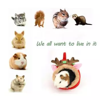 Мягкая клетка для дома морской свинки для хомяка, мини-животных, мышей, крысиного гнезда, кровать для хомяка, домик для маленьких домашних животных, продукт S жёлтый