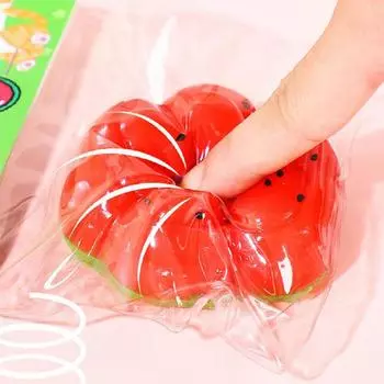 Мягкая кошачья лапка арбуз игрушка для снятия стресса щипать сжимать 1Pc
