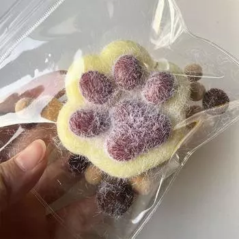 Мягкая кошачья лапка Mochi Taba с флокированной игрушкой-фиджет Kawaii Plush Tpr Cat Paw Soft Relief Relax Toys