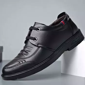 Мягкая кожа, натуральная яловая кожа, повседневная кожаная обувь, мужская черная обувь, мужская натуральная кожа, деловое платье, мужская обувь 38