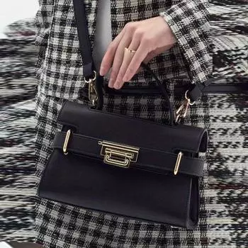 Мягкая кожаная маленькая квадратная сумка для женщин, портативная сумка через плечо, дорожная сумка через плечо, мини-модная