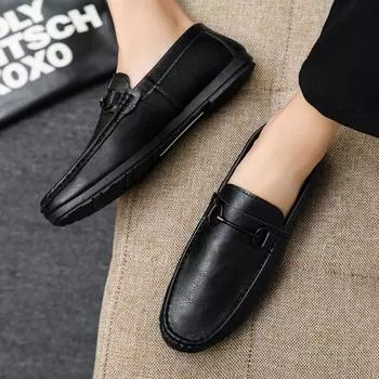 Мягкая кожаная официальная одежда для работы с низким верхом, дышащая, модная, износостойкая, трендовая обувь Spirit Guy Love Doudou, легкая, с одной педалью 39