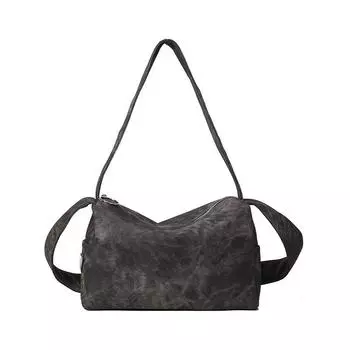 Мягкая кожаная простая женская сумка, сумка-мессенджер через плечо, модный выбор. коричневый