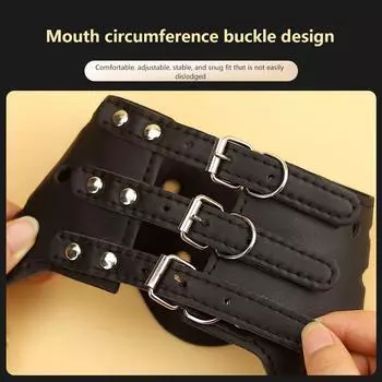 Мягкая кожаная противоукусная регулируемая надежная регулируемая и дышащая маска для маленьких и больших собак намордник для домашних животных Chiens Pet Supplies L