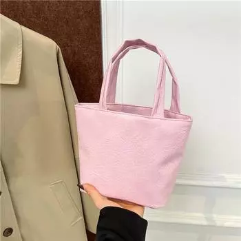 Мягкая кожаная сумка 2025 женская сумка простая кожаная сумка модная косметичка однотонная мини-сумочка love коричневый