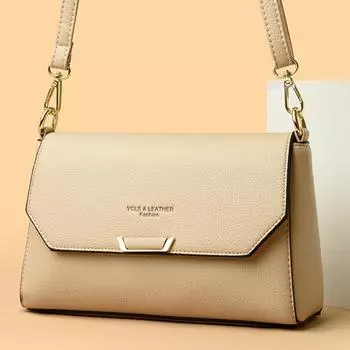 Мягкая кожаная сумка через плечо для женщин, вместительные женские сумки-мессенджеры