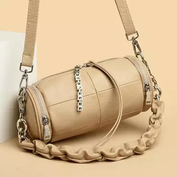 Мягкая кожаная сумка через плечо для женщин, роскошные сумки-мессенджеры, высококачественные женские сумки через плечо