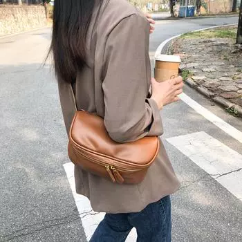 Мягкая кожаная сумка, модная, для отдыха, маленькая, через плечо, женская, весна-лето, новая мода, корейский стиль, сумка на плечо, текстура (20cm<Max Length<30cm)