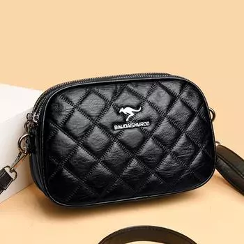 Мягкая кожаная сумка с множеством карманов для женщин, женские сумки-мессенджеры, роскошная женская сумка