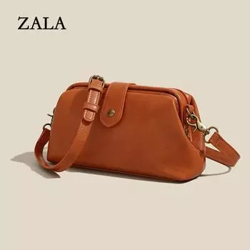 Мягкая кожаная сумка, женская сумка, сумка-клипса, популярная сумка, женская сумка-мессенджер, докторская сумка, сумка через плечо. чёрный