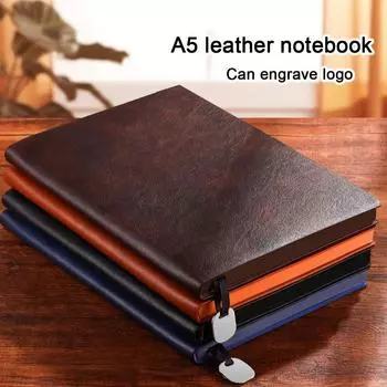 Мягкая кожаная тетрадь для школьников A5, дневник, рабочая тетрадь, журнал для записей деловых встреч, заметки по предметам, справочник, внутренняя страница с горизонтальной линией A5