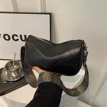 Мягкая кожаная текстура, большая вместительная сумка для отдыха, весенняя универсальная сумка через плечо, сумка для отдыха коричневый