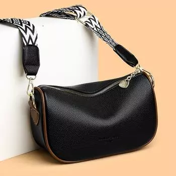 Мягкая кожаная женская сумка модная мягкая кожаная сумка через плечо сумка-подушка популярная белый