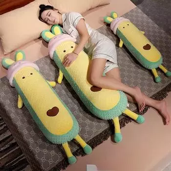 Мягкая кукла-авокадо, зеленый гигантский кролик, плюшевая игрушка-авокадо, мягкая кукла, большая подушка для сна, милый подарок на день рождения для девочки 90cm авокадо