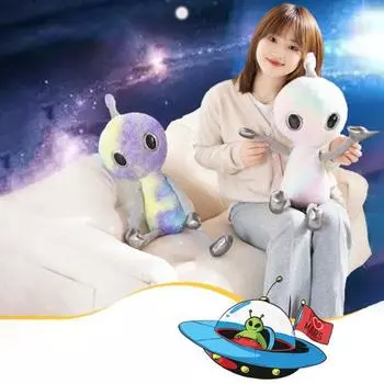 Мягкая кукла игрушка креативный сон изысканный мультфильм плюшевая подушка украшение дома XL фиолетовый