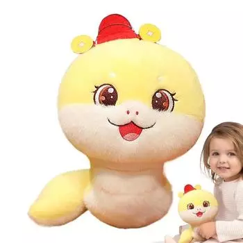 Мягкая кукла Китайский Зодиак Змея Кукла Коллекция Счастливая Змея Кукла Талисман Года Змеи Игрушка Декор Машины зелёный