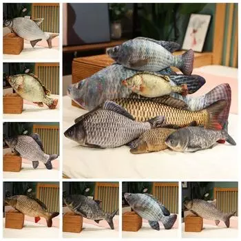 Мягкая кукла Mossambica Cartoon Fish Тилапия Fish Anime Подушка Куклы Детские Подарки 30CM-Mandarin fish