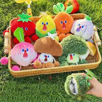 Мягкая кукла, овощ, плюшевый кошелек для монет, мультяшный плюшевый овощ, кукурузная сумка, детский подарок mushroom