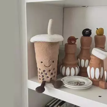 Мягкая кукла Pearl Milk Tea - Милая желейная кошка, идеальный подарок на праздник 30 cm