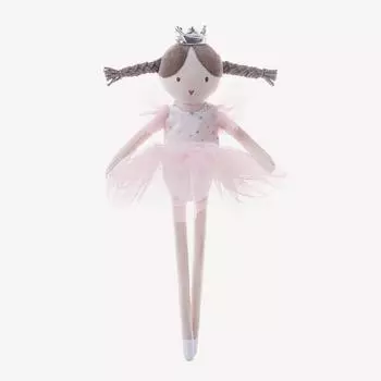 Мягкая кукла «Принцесса балета» Pink Ballet Princess — милый подарок на день рождения девочки 34cm Tall розовый