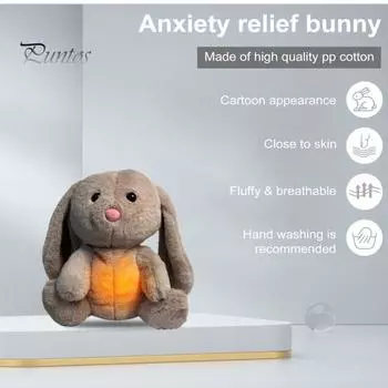 Мягкая кукла с музыкой очаровательный внешний вид на батарейках эмоциональная поддержка кролик слон животное плюшевая игрушка для детей Elephant