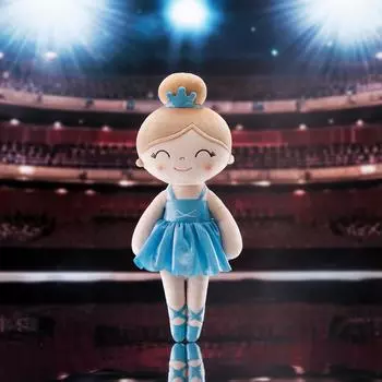 Мягкая кукла Symphony Mist Gold Ballerina Girl Dream Girl Doll Детская тканевая игрушка в подарок на день рождения синего цвета синий
