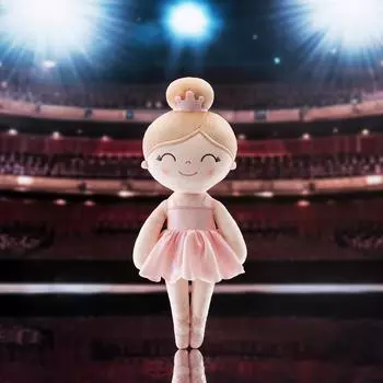 Мягкая кукла Symphony Mist Gold Ballerina Girl Dream Girl Doll Детская тканевая игрушка в подарок на день рождения розового цвета розовый