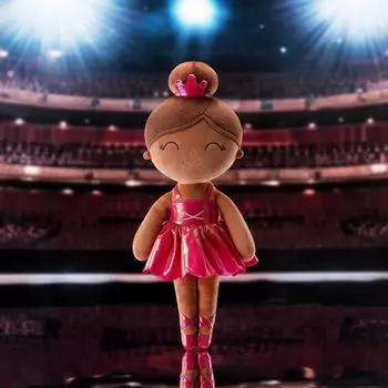Мягкая кукла Symphony Mist Gold Ballerina Girl Dream Girl Кукла Детская тканевая игрушка в подарок на день рождения, розово-красная розы красного