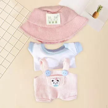 Мягкая кукольная одежда, аксессуары для мультфильмов, мягкая, стильная, реквизит для фотосъемки, мягкие игрушки Pink Hat