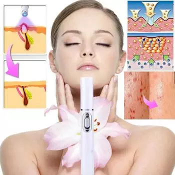 Мягкая лазерная ручка для удаления шрамов, акне, синий свет, портативный аппарат для удаления морщин, лечение варикозного расширения вен, массаж, расслабление