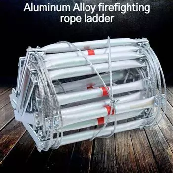 Мягкая лестница из троса, пожарная лестница, мягкая лестница, лестница из алюминиевого сплава, бытовая, расстояние 20 м, расстояние 40+, расширительные болты +