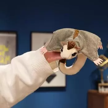 Мягкая летающая кукла из хлопка, имитация австралийской летяги, кукла на день рождения серый