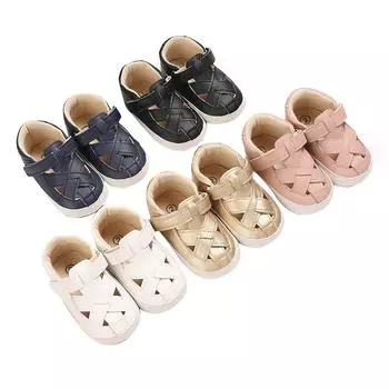 Мягкая летняя обувь для маленьких девочек и мальчиков, резиновая уличная обувь для первых ходунков 13 бежевый