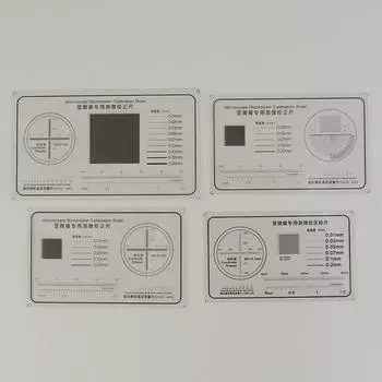 Мягкая линейка для микроскопа, микрометр, калибровочный слайд, инструмент для измерения ширины линии, диаметра частиц, высокоточный пленочный точечный калибр 70*40mm