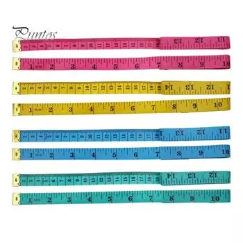Мягкая линейка, точная, прочная, гибкая, с двойной шкалой, рулетка для измерения потери веса при шитье розы красного
