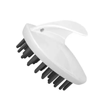 Мягкая массажная головка для шампуня, мини-многофункциональная, экономящая время, удобная щетка для чистки волос, бытовая, для ванной комнаты, расческа для роста волос жёлтый