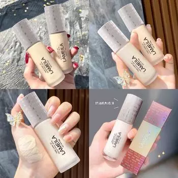 Мягкая матовая жидкая основа длительного действия, увлажняющая восстанавливающая жидкая основа, натуральный безупречный осветляющий тональный крем с полным покрытием