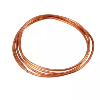 Мягкая медная труба 2 м, наружный диаметр 4 мм x внутренний диаметр 3 мм для холодильного водопровода белый