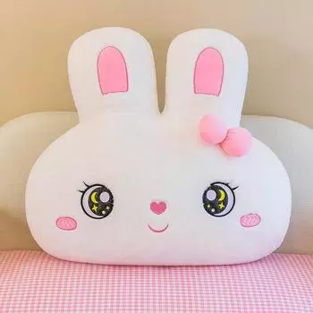 Мягкая Милая Плюшевая Кукла Сладкий Белый Кролик Подушка-Игрушка Креативный Мультяшный Дом Диван Кровать Подушка 40cm