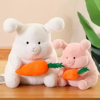 Мягкая морковка кролик плюшевая мягкая игрушка кукла подушка украшение для дома милый ребенок девушка подарок на день рождения 35cm белый