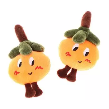 Мягкая мягкая кукла с фруктами и хурмой, брелок для ключей, сумка, подвеска, плюшевая игрушка-декор one size