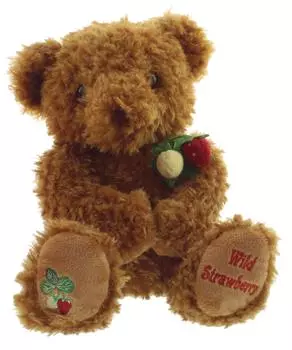 Мягкая музыкальная шкатулка Takeoff Wild Strawberry Bear M Size Brown
