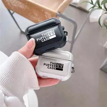 Мягкая на ощупь куртка-пуховик Чехол для наушников Puffer для Airpods 3 2 1 Air Pods Pro 2 Pro2 Силиконовый чехол для наушников Puffer For Airpods 1 or 2 серебряный