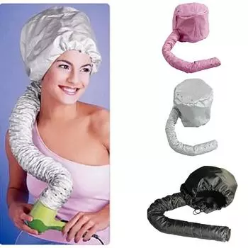 Мягкая насадка на капюшон Парикмахерская шапка для химической завивки волос Шапочка для душа Шлем Шапочка для сауны One Size