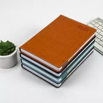 Мягкая обложка из полиуретана 2025 г., дневник, блокнот, 156 страниц, 2025 г., планировщик, книга, офис синий