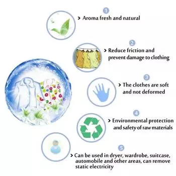 Мягкая одежда Xiangyi Таблетки Ароматизированная одежда Смягчитель для белья Мягкая одежда Мягкий ароматизатор Бумага Смягчитель для ткани Бактериостатический Supple Sheet