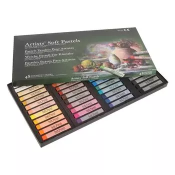 Мягкая пастель 48 цветов, профессиональная безвредная меловая пастель с высокой адгезией для рисования