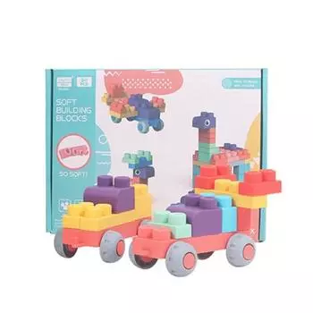 Мягкая пастельная мягкая блочная игрушка Bable Fury Infant, 50 шт., корейские детские игрушки
